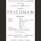 Concert donné par Ignaz Friedman à Cracovie, le 12 novembre 1922.